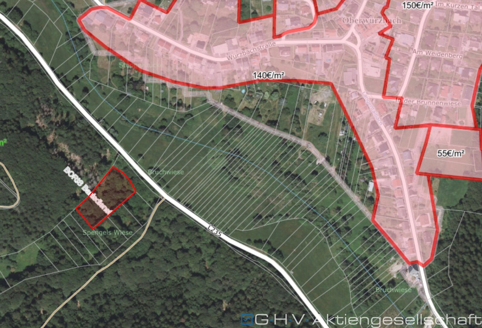Wald/Wiesengrundstück Oberwürzbach-Reichenbrunn gegen Höchstgebot Wald/Wiesengrundstück Oberwürzbach-Reichenbrunn gegen Höchstgebot